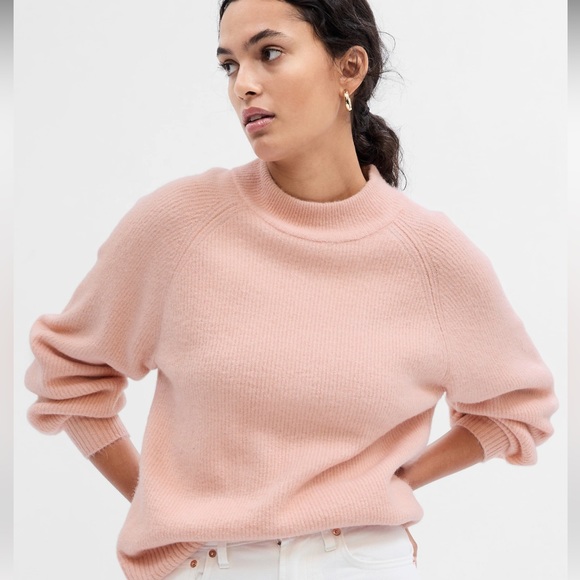 Forever Cozy Ribbed Crewneck Sweater Pink - Picture 1 of 5